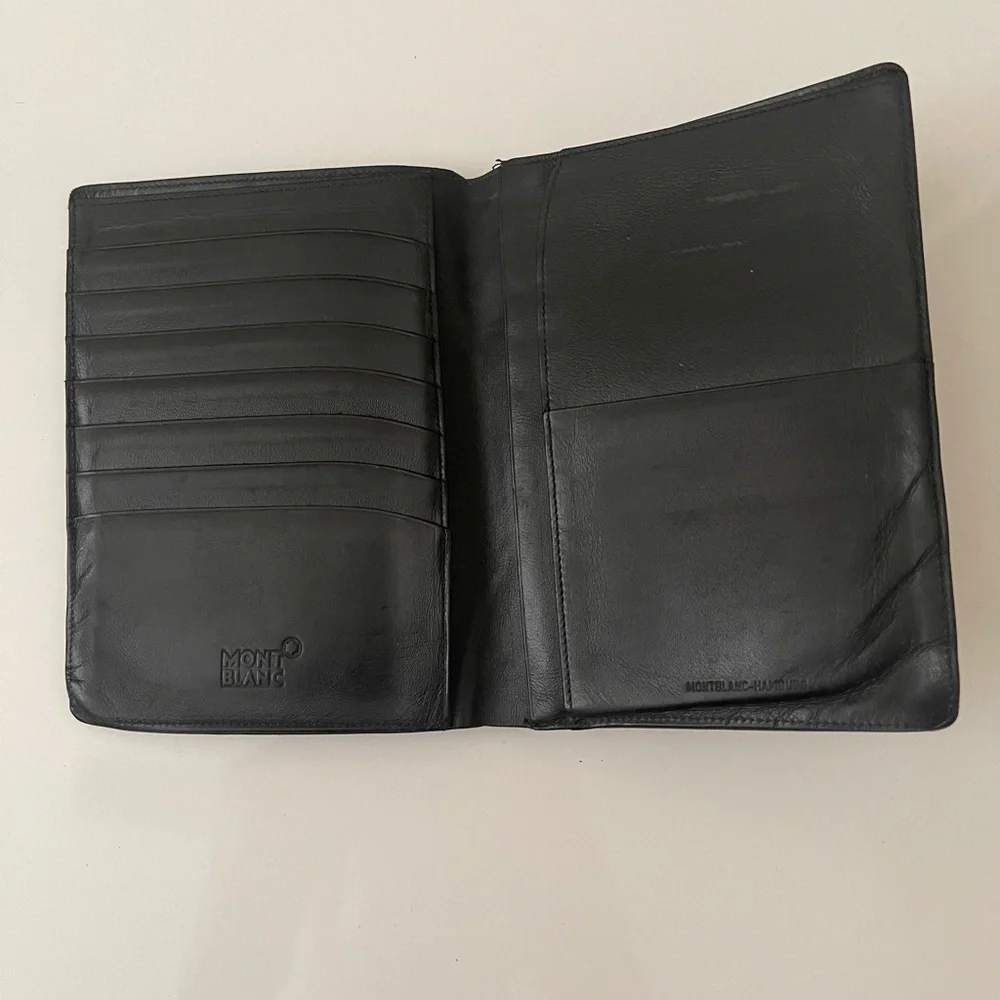 Mont Blanc Black Leather Wallet